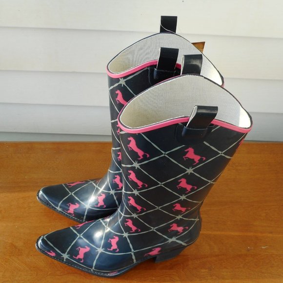 Rainboots Rubber Boots Women's US Size 6 - Picture 3 of 6